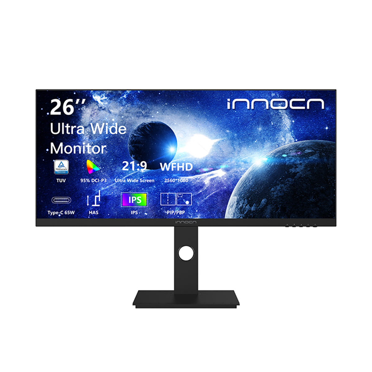 INNOCN 26-Inch Ultrawide Screen Monitor (Refurbished) - 26C1F-D