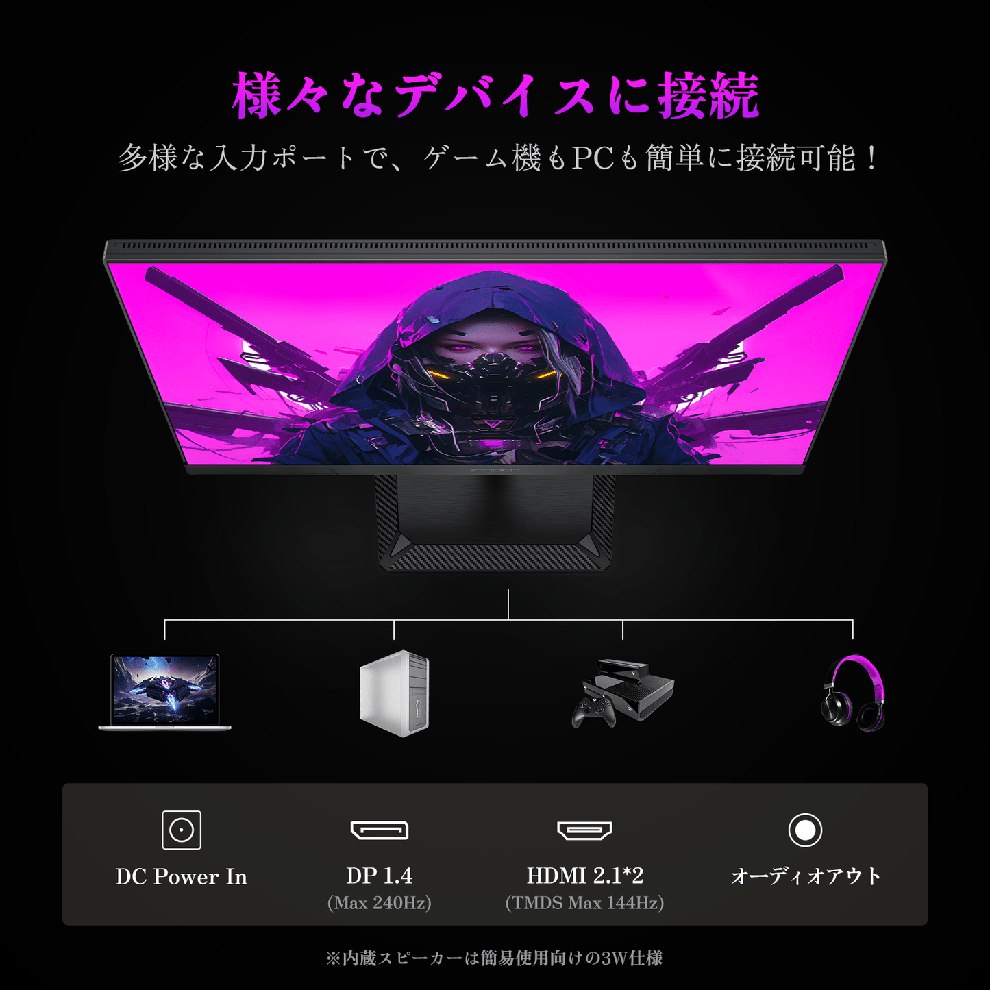 25M2S | 25" WQHD 1440p 240Hz MiniLED Gaming Monitor - innocn