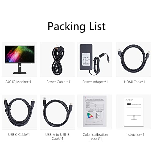 Refurbished 24C1Q | 24" 2K Computer Monitor 75Hz Professional Monitor| INNOCN