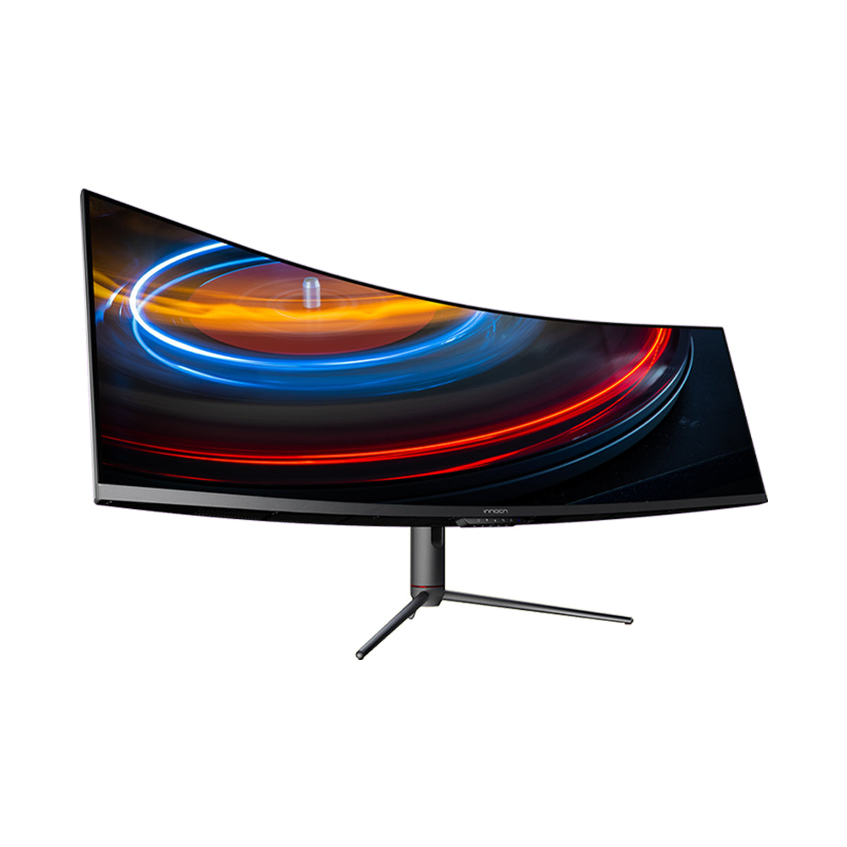 onn. 49 Curved Dual FHD (3840 x 1080p) 144Hz 1ms Gaming Monitor with  Cables, Black, New 