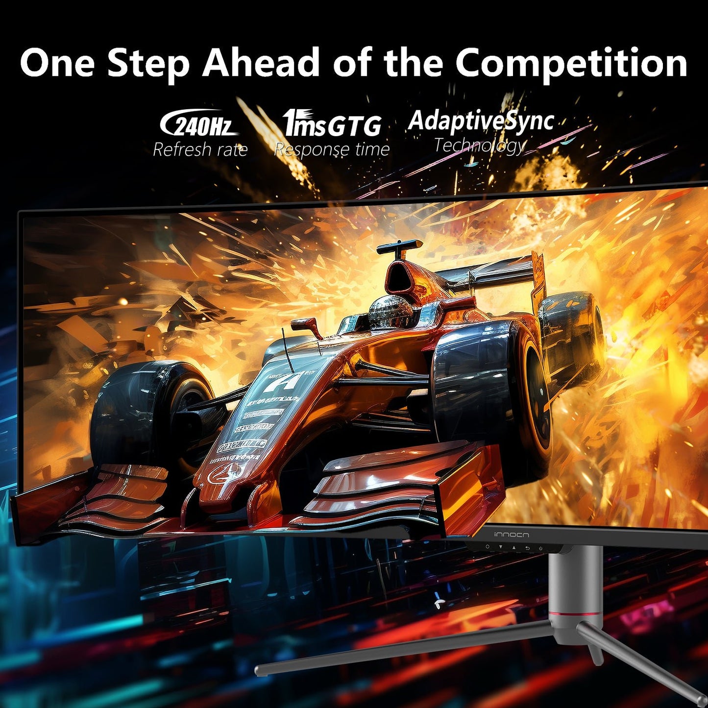 49C1S | 49" Dual QHD 240Hz Ultrawide Curved Gaming Monitor - innocn