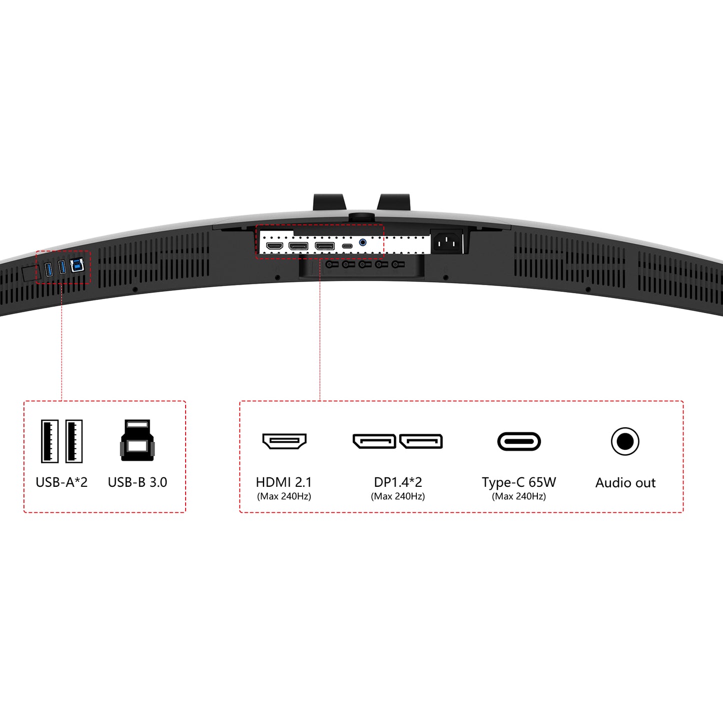 49C1S | 49" Dual QHD 240Hz Ultrawide Curved Gaming Monitor - innocn