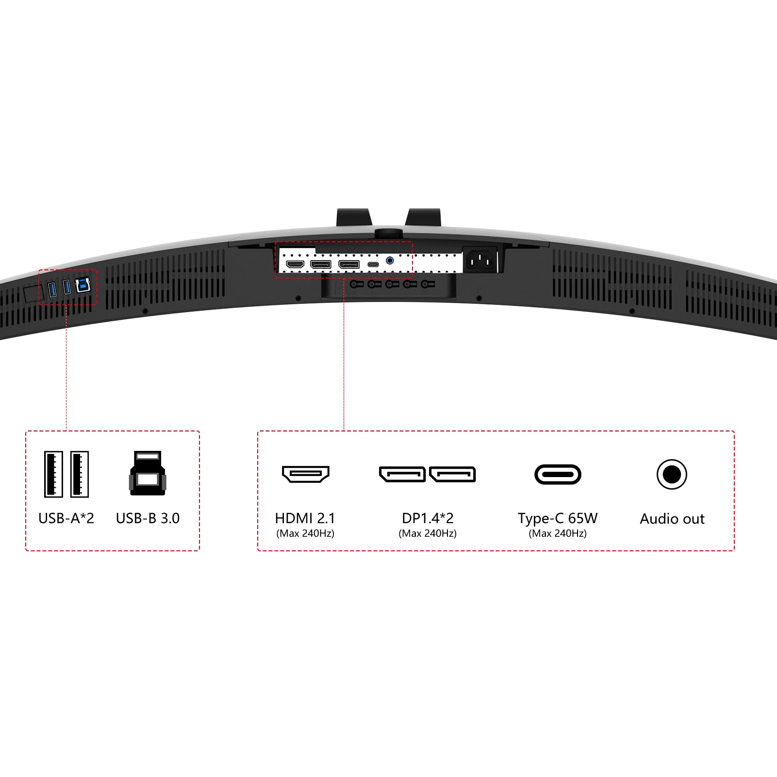 49C1S | 49" Dual QHD 240Hz Ultrawide Curved Gaming Monitor - innocn