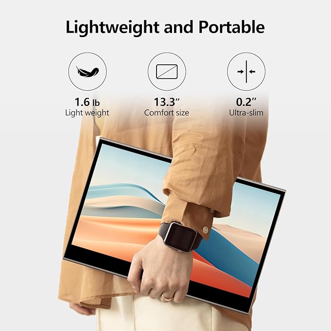Refurbished 13Q1F | 13.3" OLED Touch Screen Portable Monitor - innocn