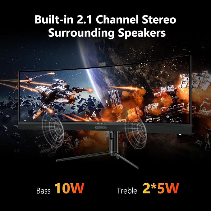 45C1R | 45" DQHD 120Hz Ultrawide Curved Creator Monitor - innocn