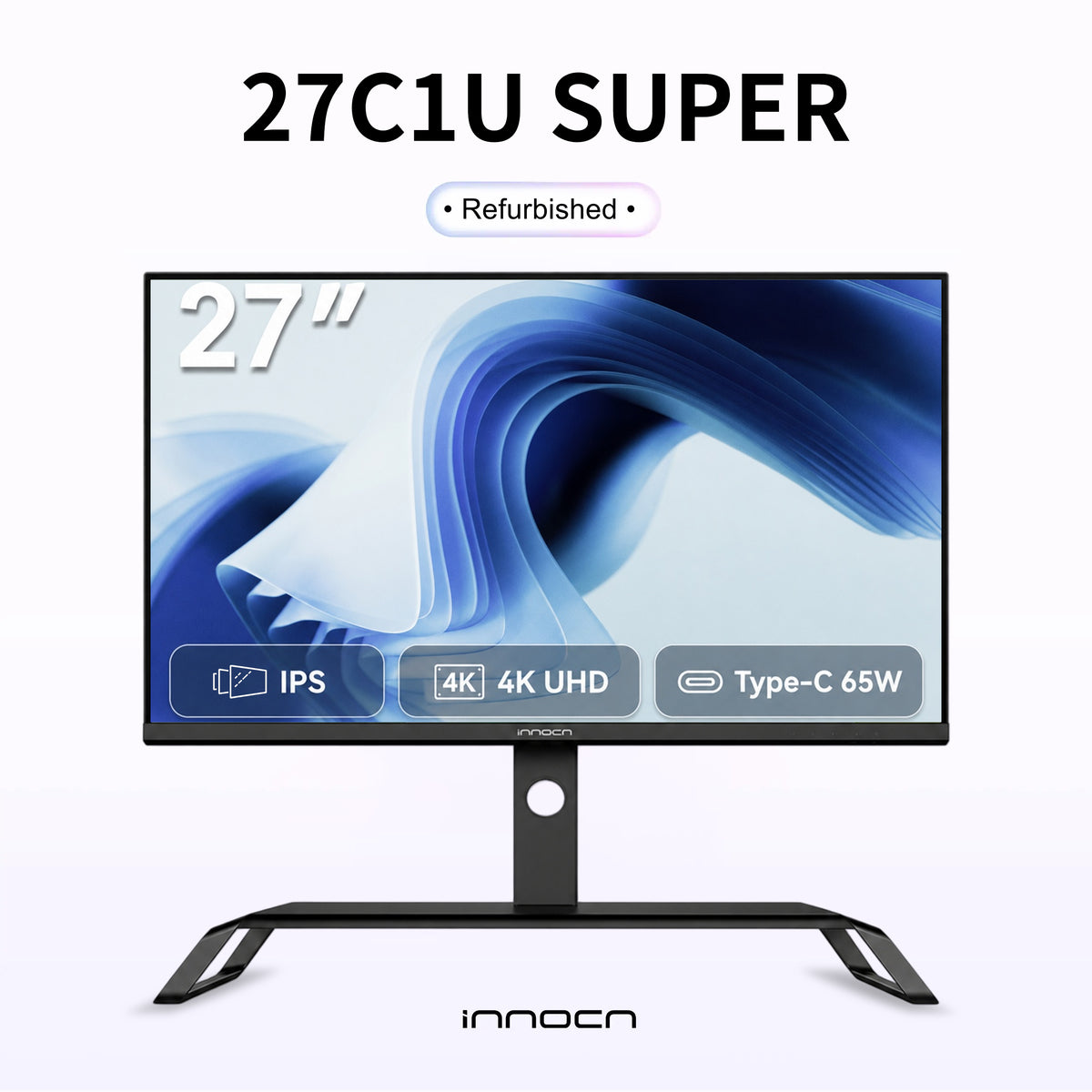 Refurbished 27C1U Super | 27" 4K UHD IPS 99% Adobe RGB Professional Monitor | INNOCN