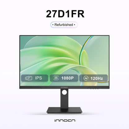 Refurbished 27D1FR | 27" FHD 120Hz IPS Ergonomic Business & Gaming Monitor | INNOCN