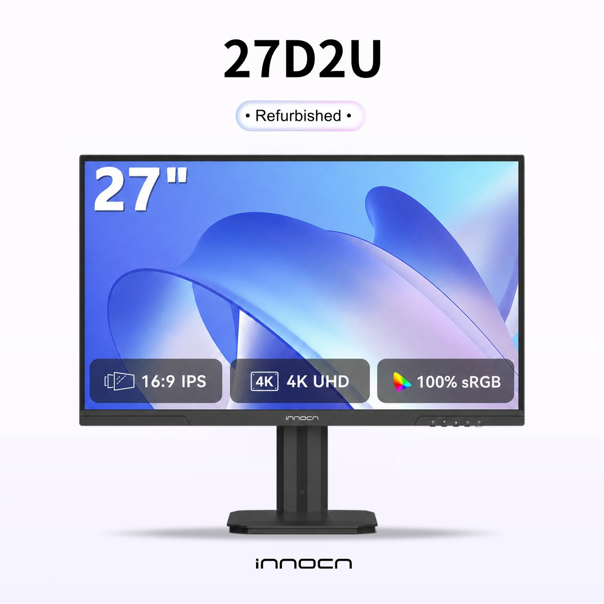Refurbished  27D2U| 27" 4K UHD IPS HDR10 Professional Business Monitor | INNOCN