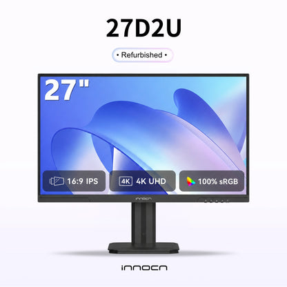 Refurbished  27D2U| 27" 4K UHD IPS HDR10 Professional Business Monitor | INNOCN