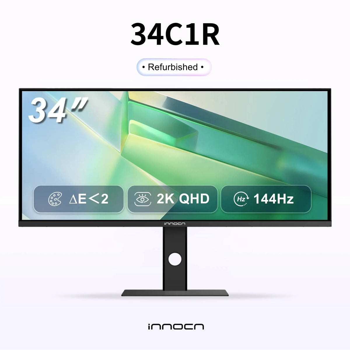 Refurbished 34C1R | 34" 180Hz WQHD IPS UltraWide Productivity & Gaming Monitor | INNOCN