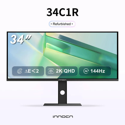Refurbished 34C1R | 34" 180Hz WQHD IPS UltraWide Productivity & Gaming Monitor | INNOCN