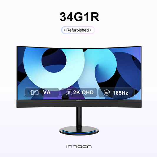 Refurbished 34G1R | 34" WQHD 165Hz 1000R Curved Ultrawide Gaming Monitor | INNOCN