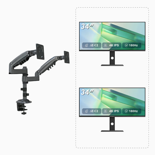 34C1R ×2 + Monitor Arm Combo