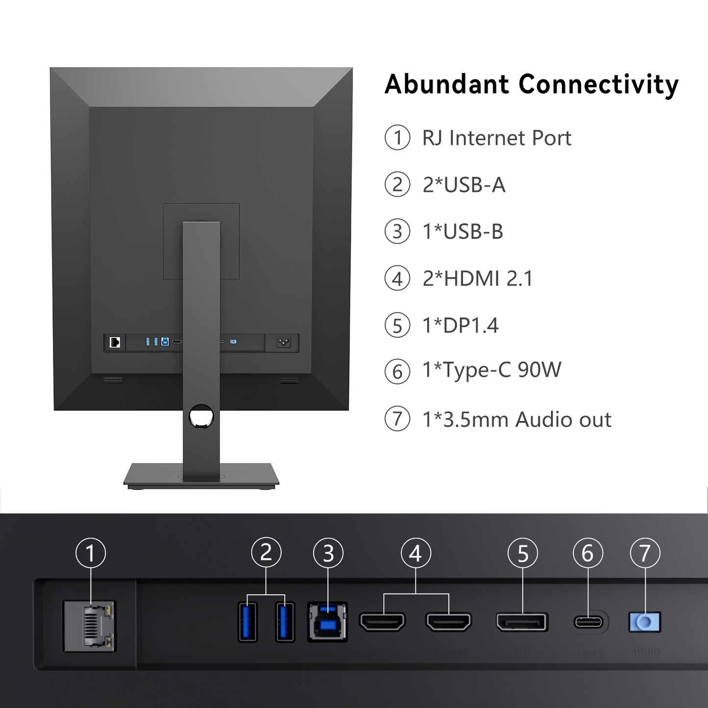 INNOCN 28 Inch 16:18 SDQHD 2560 x 2880p Computer Vertical Monitor - 28C1Q