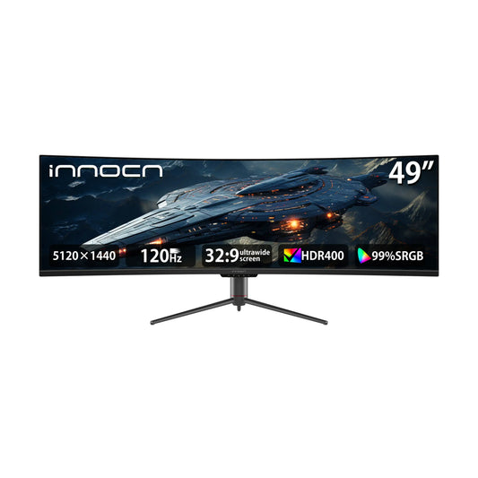 INNOCN | 49" Curved Ultrawide 32:9 QHD 120Hz HDR Gaming Monitor | 49C1R