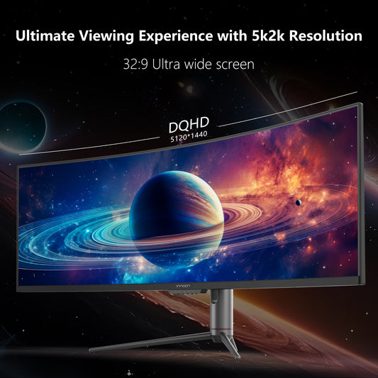 49C1S | 49" Dual QHD 240Hz Ultrawide Curved Gaming Monitor - innocn