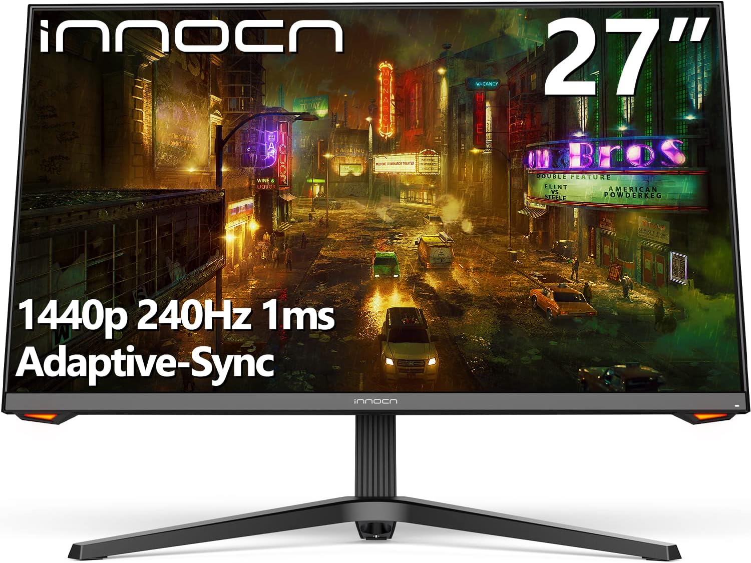 INNOCN 27G1V 27 Inch Monitor 4K 144Hz HDR400 PC Computer Gaming Monitor  G-Sync Compatible, 1MS, USB Type-C, HDMI, DisPlayPort, Height Adjustable