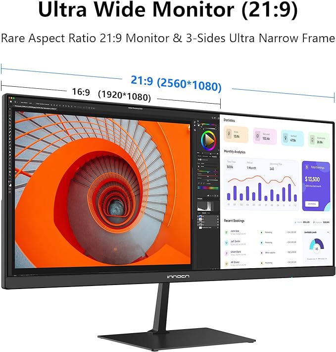 INNOCN 23 inches Widescreen Computer Gaming Monitor - 23D1M