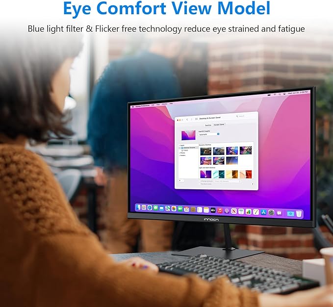 INNOCN 24 Inch Full HD Ultra Thin Gaming Work Monitor (Refurbished) - 24D1F PRO