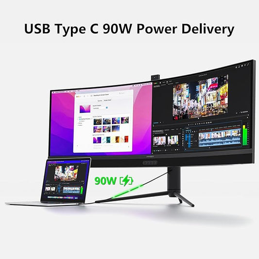 45C1R | 45" DQHD 120Hz Ultrawide Curved Creator Monitor - innocn