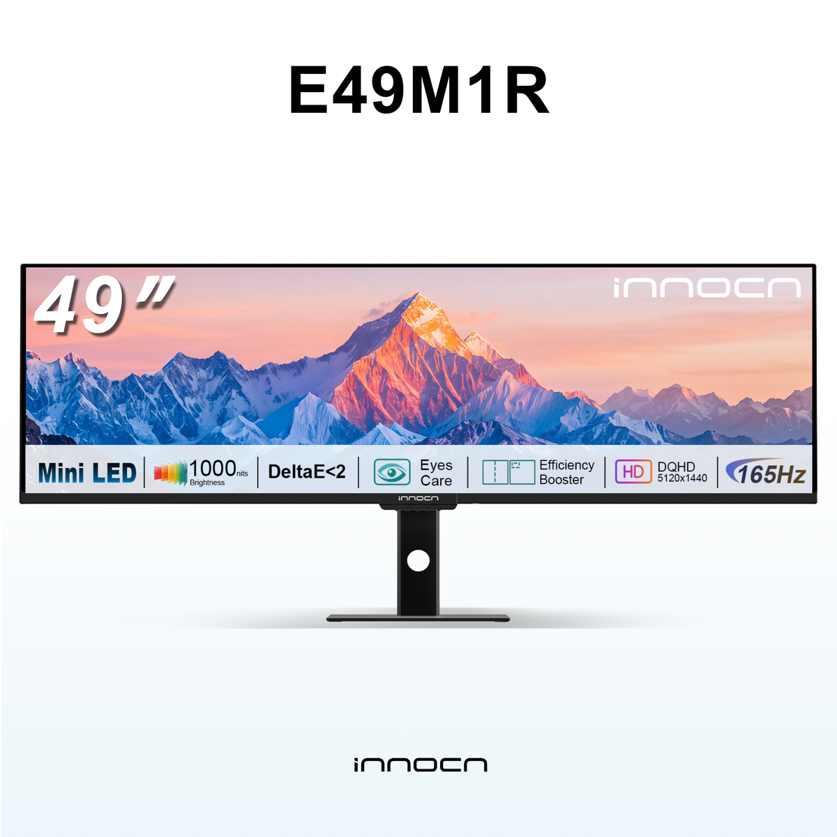 INNOCN | 49" 5K DQHD 165Hz Mini-LED Ultrawide Monitor | E49M1R