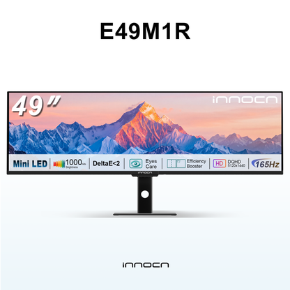 INNOCN | 49" 5K DQHD 165Hz Mini-LED Ultrawide Monitor | E49M1R