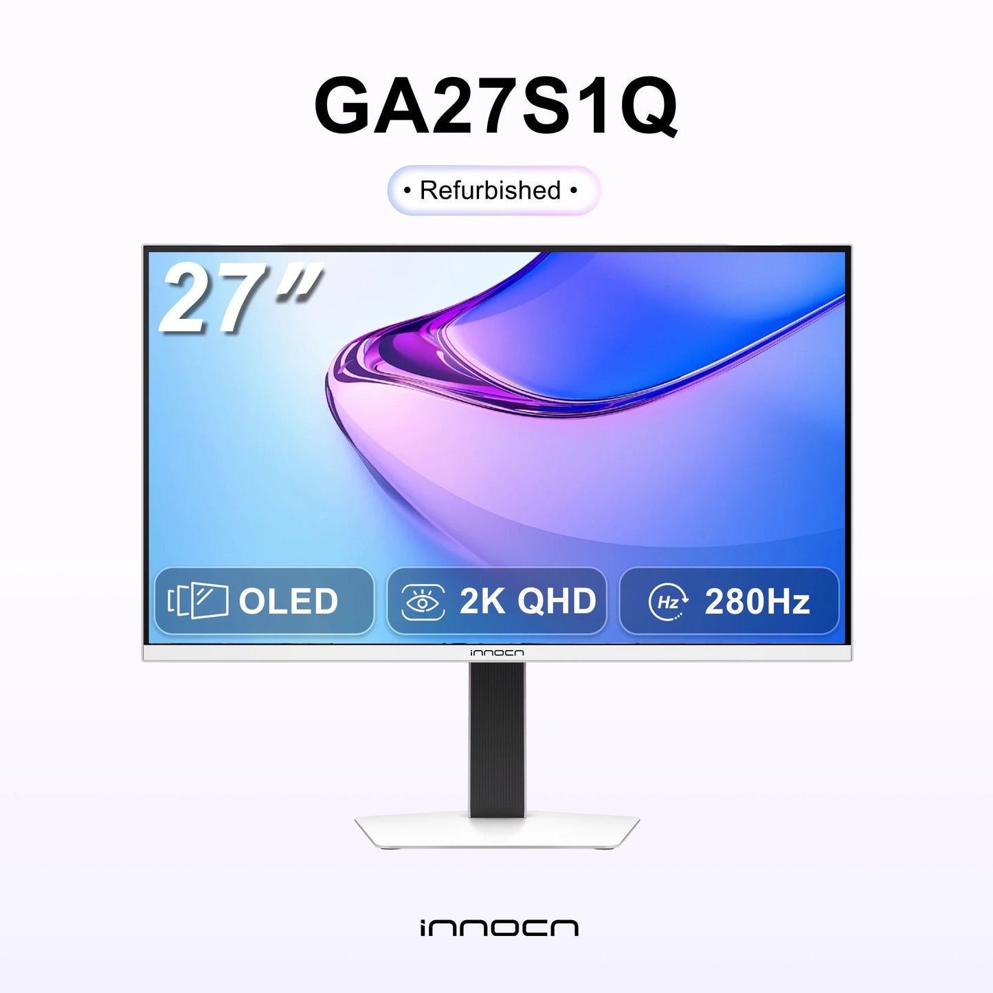 Refurbished GA27S1Q | 27" 280Hz 1440p QD-OLED Gaming Monitor | INNOCN