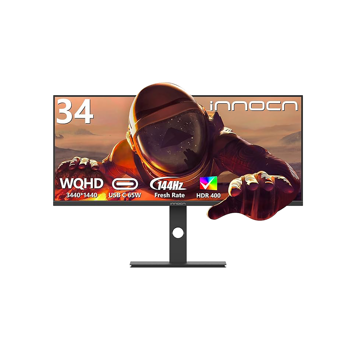 INNOCN 34" Ultrawide WQHD Computer Monitor - 34C1R