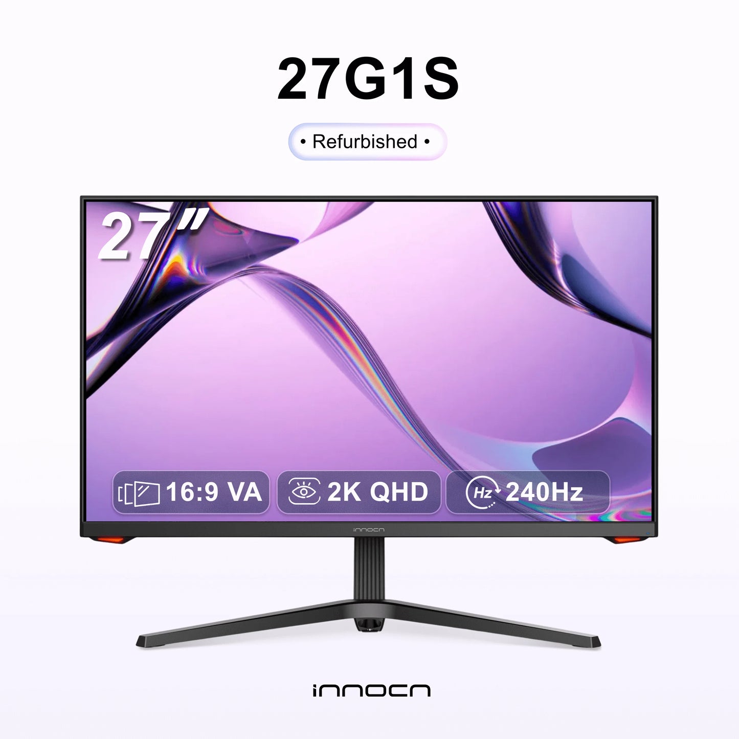 Refurbished 27G1S | 27" QHD 240Hz G-SYNC sRGB VA Gaming Monitor | INNOCN