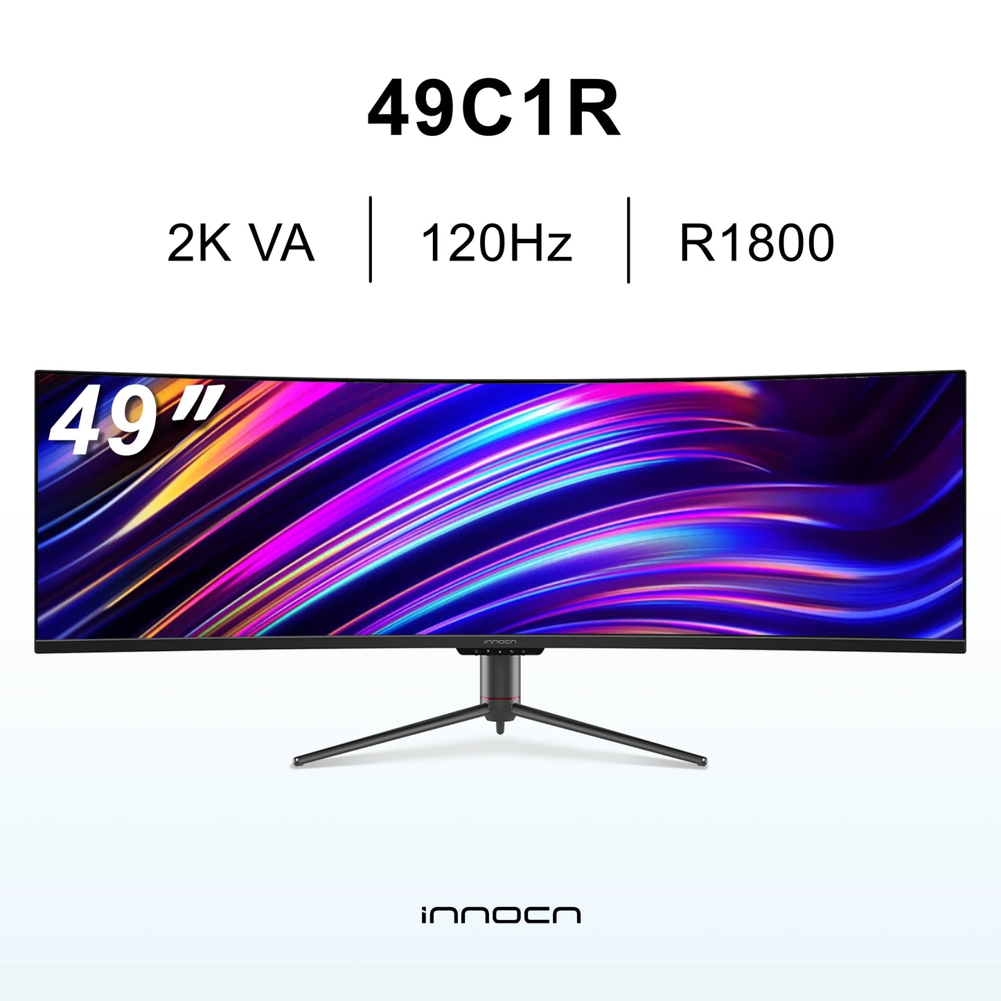 INNOCN | 49" Curved Ultrawide 32:9 QHD 120Hz HDR Gaming Monitor | 49C1R