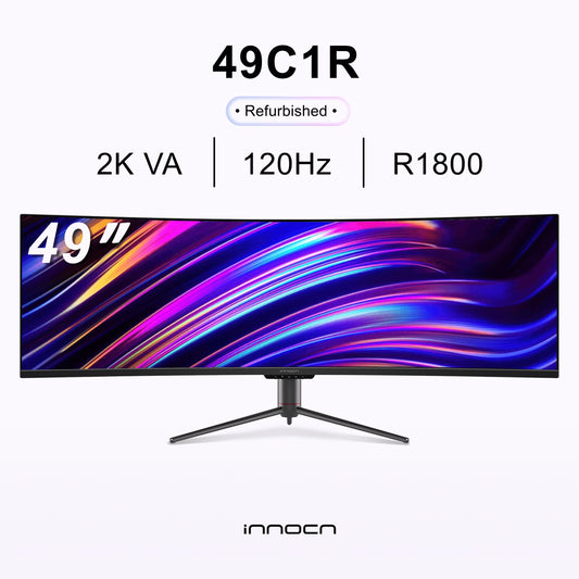 Refurbished 49C1R | 49" Dual QHD 120Hz Ultrawide Curved Gaming Monitor | INNOCN