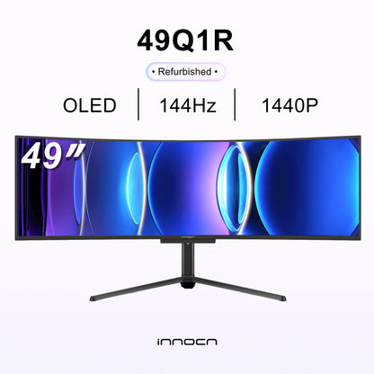 Refurbished 49Q1R | 49" OLED Ultrawide Curved 144Hz QHD Monitor | INNOCN