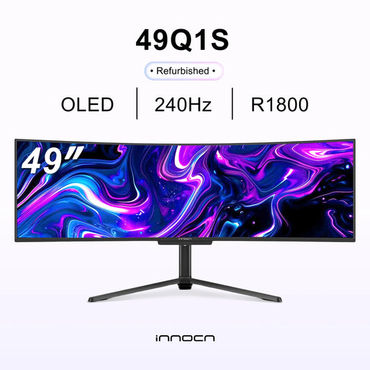 Refurbished 49Q1S | 49" OLED 240Hz QHD Curved Gaming Creator Monitor | INNOCN