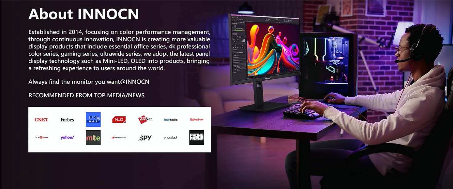 INNOCN | Portable Monitors & Desktop Monitors, 4K Monitors, Ultrawide