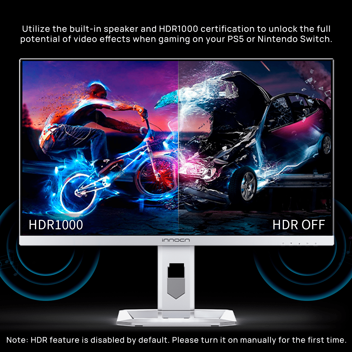 h*u様 INNOCN 27M2V モニター 27M2V | 27インチ UHD 4K 160Hz ミニLEDゲーミングモニター – INNOCN
