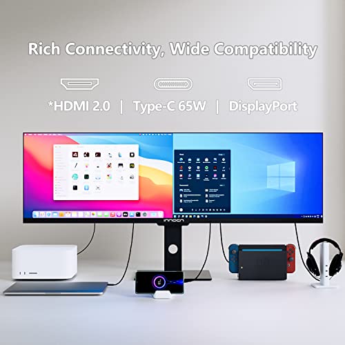 INNOCN 29 Pouces Ecran PC – Moniteur d'ordinateur Ultrawide USB C 21:9,  2560 * 1080P, 100% sRGB, 75Hz & HDR 400 Ultra Large Screen for Gaming,  Pivotant et Height Adjustable, Eye Care, 29C1F : : Informatique